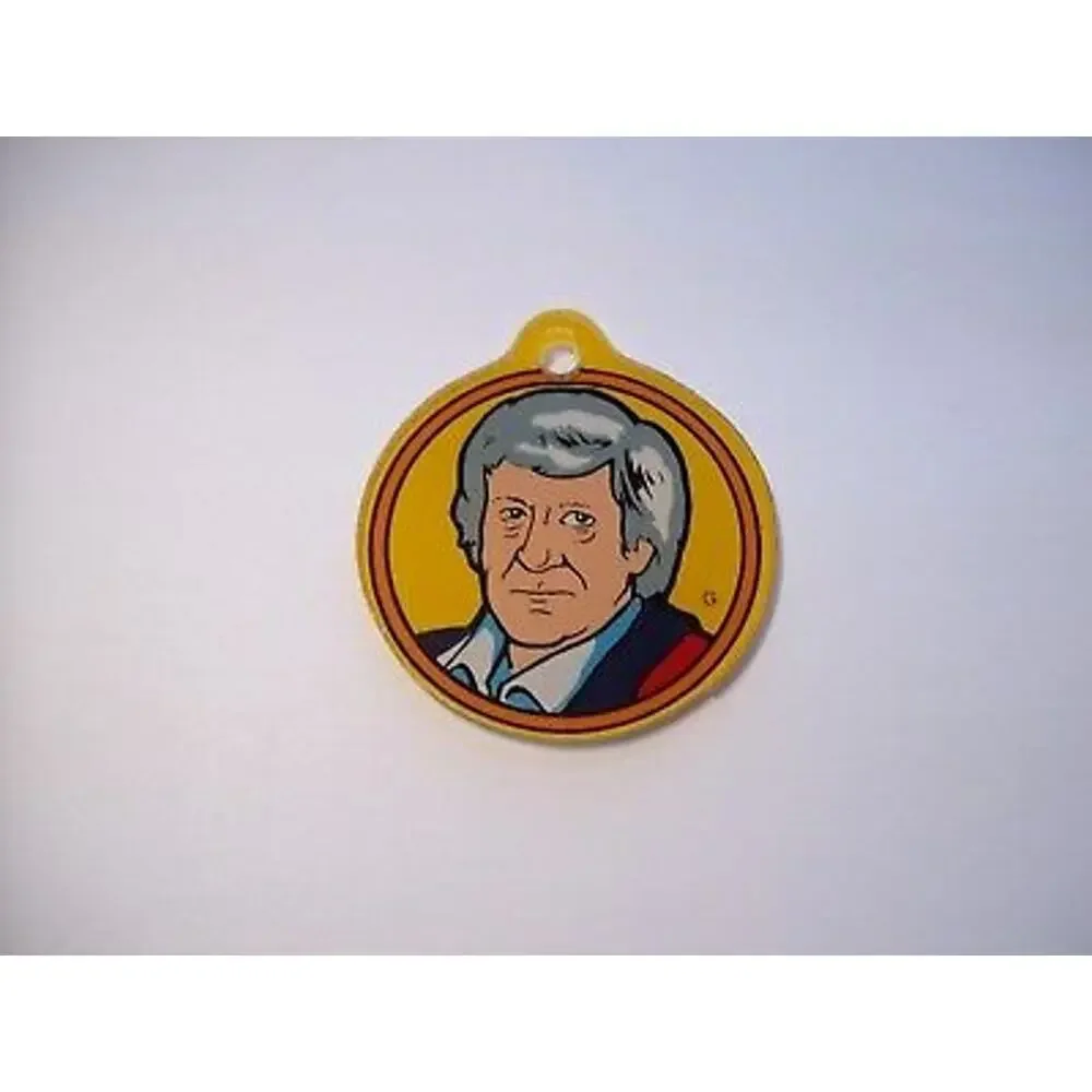 Doctor Who Pinball Machine Promo Plastic Keychain Jon Pertwee Bally 1992